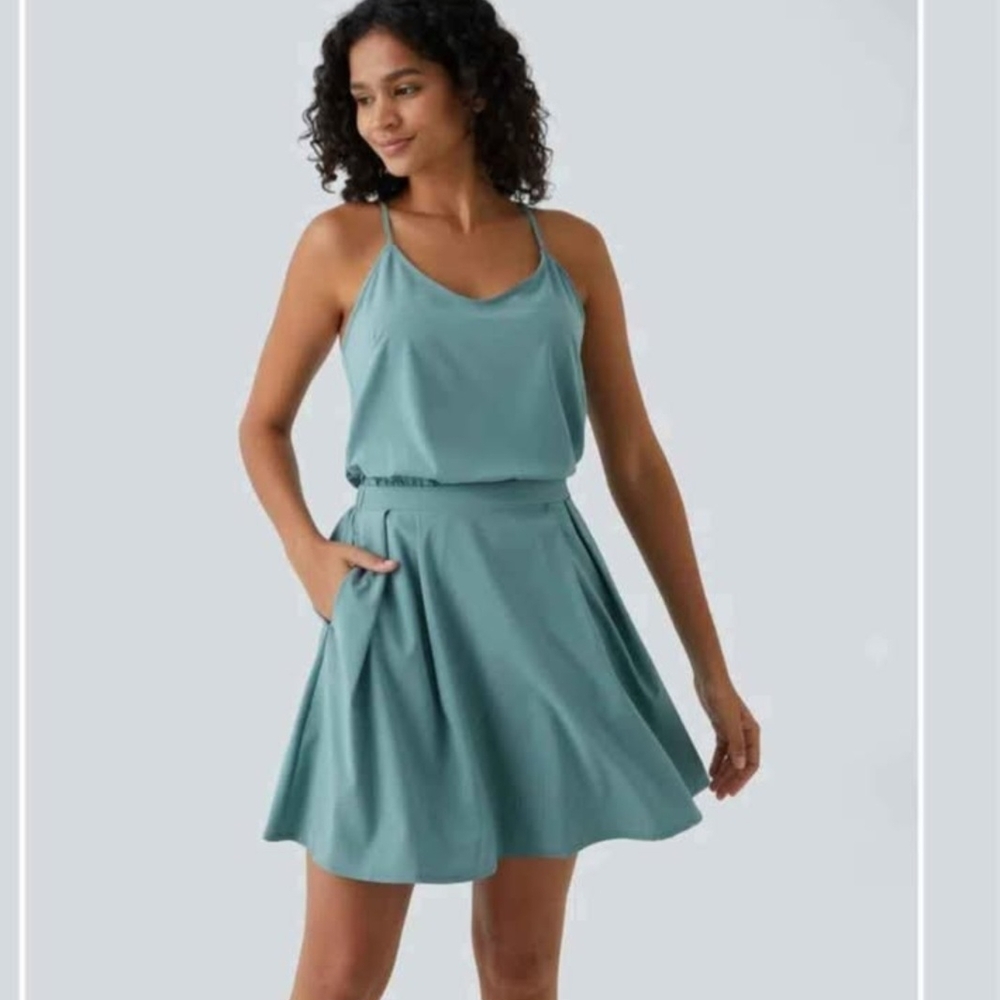 Teal Sleeveless Dress